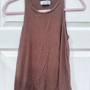 Ava Sky brown tank sz XS